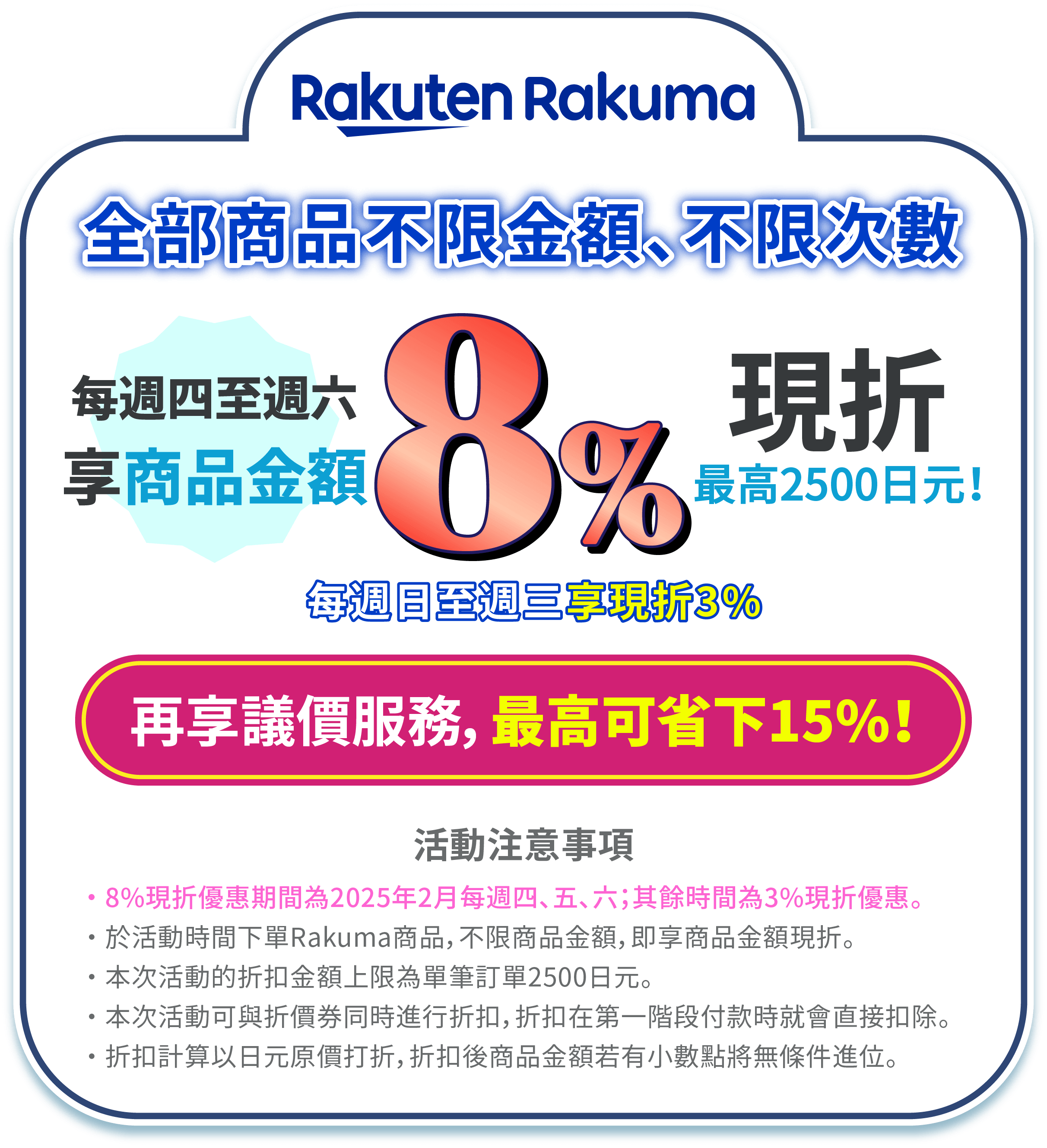 Rakuma代購現折8%